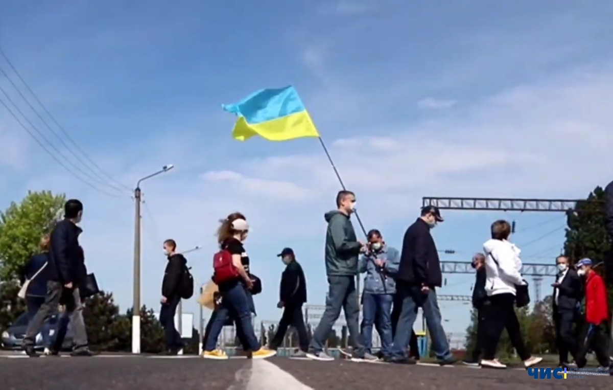 В Черноморске митинговали сотрудники второго терминала порта, который арендует частная компания